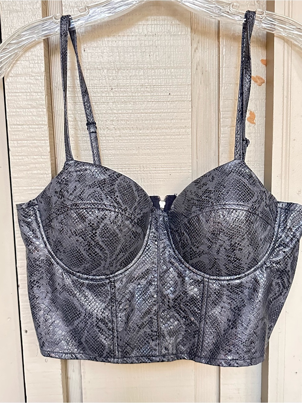 Say What Snake Print Crop Top Size Medium
